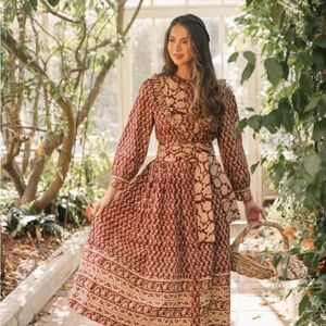 Pink Lemons women's dress maxi NWT medium